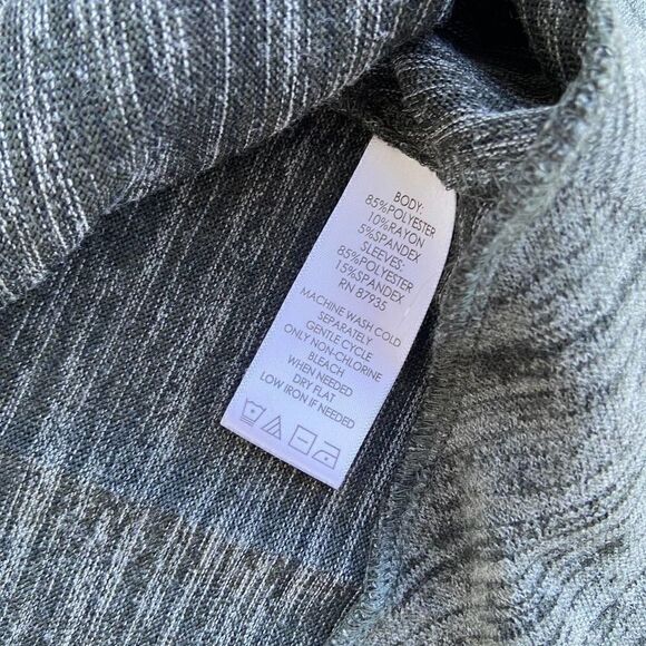 LOGO by Lori Goldstein Space Dyed Green Jacket S - Picture 4 of 5